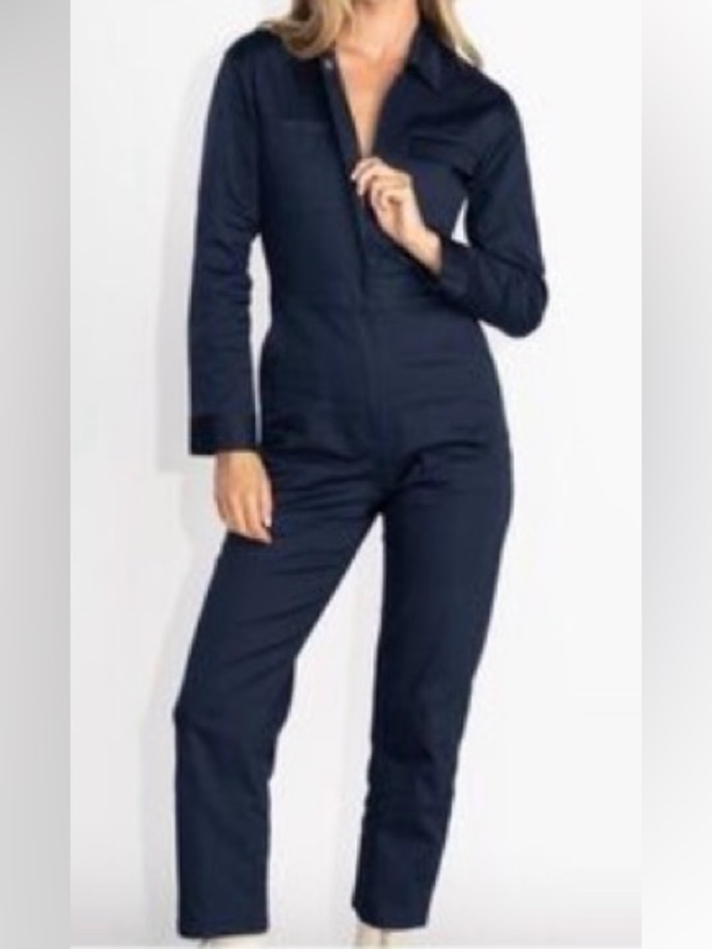 Rivet Utility big wig navy jumpsuit NWT